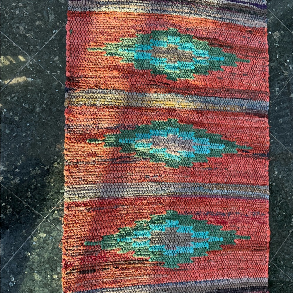 NEW Colorful Woven Rug 2’*3’ - Picture 2 of 7